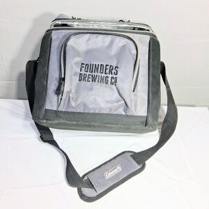 Coleman Soft Sided Removable Plastic Liner Founders Brewing Beverage Cooler